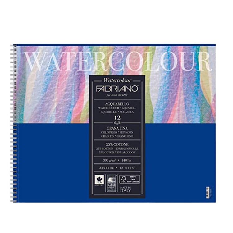 Mixed Media Pad Sketchbook - 3pk of 30 Sheets 5.5x8.5in - 90 Total 140lb/300gsm - Smooth Hot Pressed Watercolor Paper - Art Journal Spiral Bound Ske